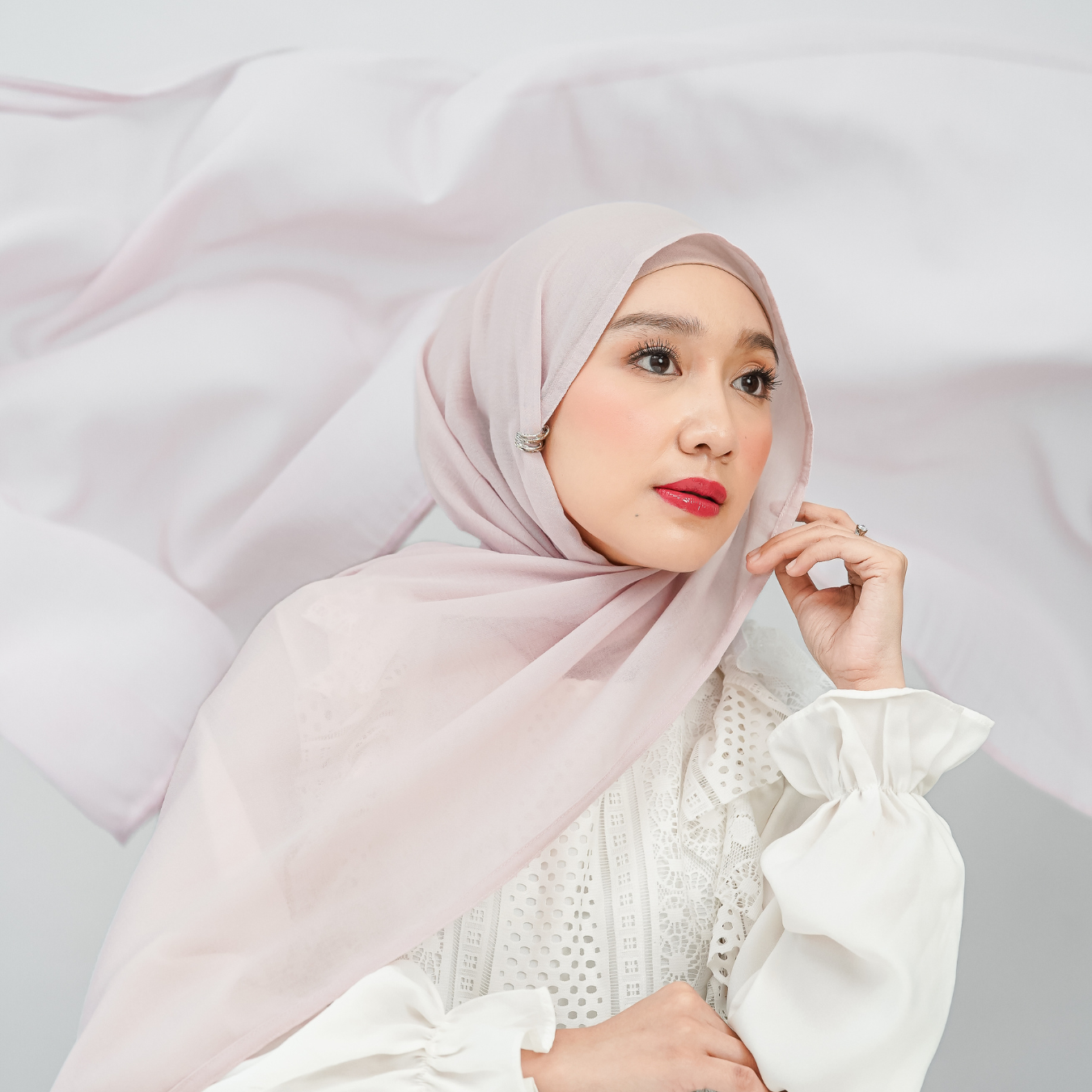 Aliza Pashmina Arabian Voile Blush
