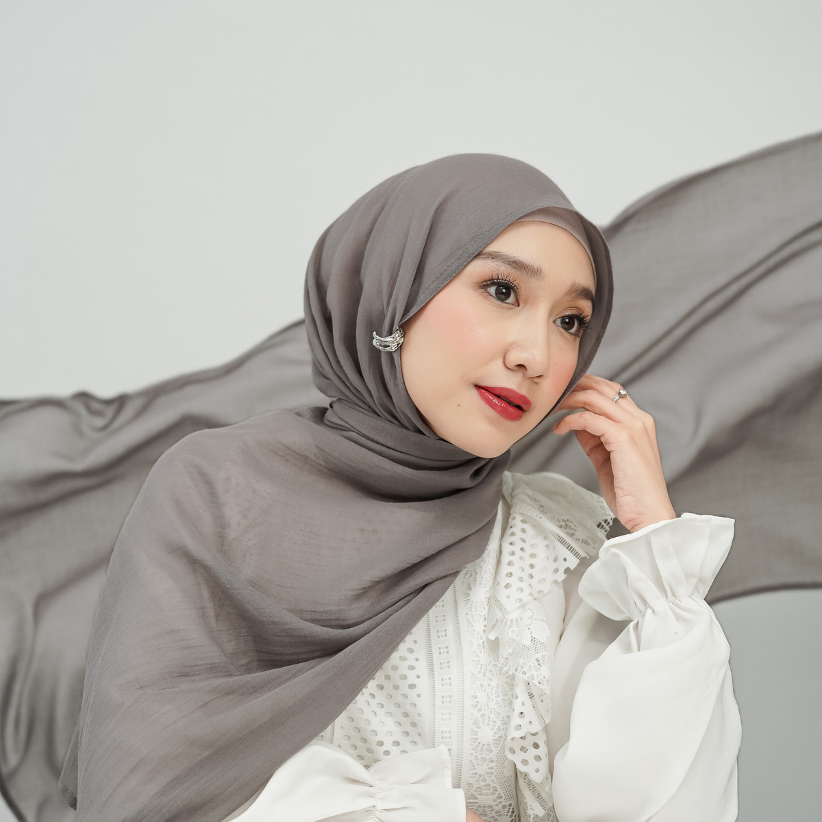 Aliza Pashmina Arabian Voile Choco