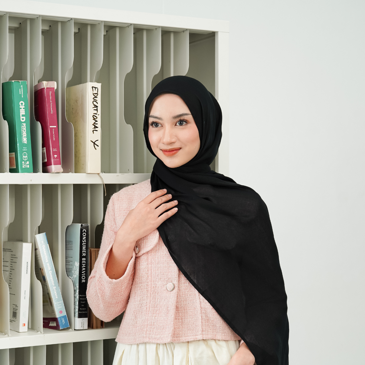 Husna Pashmina Viscose Modal Black