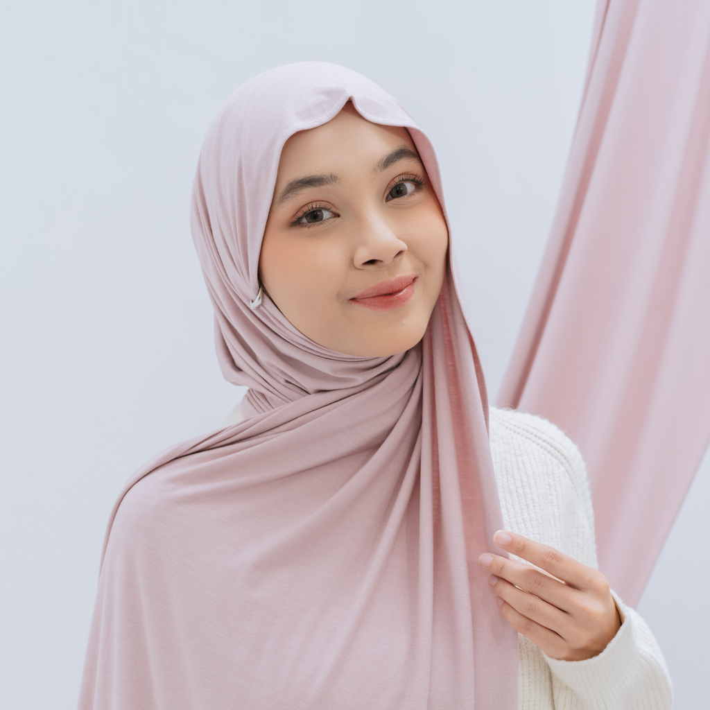 Saafiya Shawl Pashmina Airflow Rayon Blush
