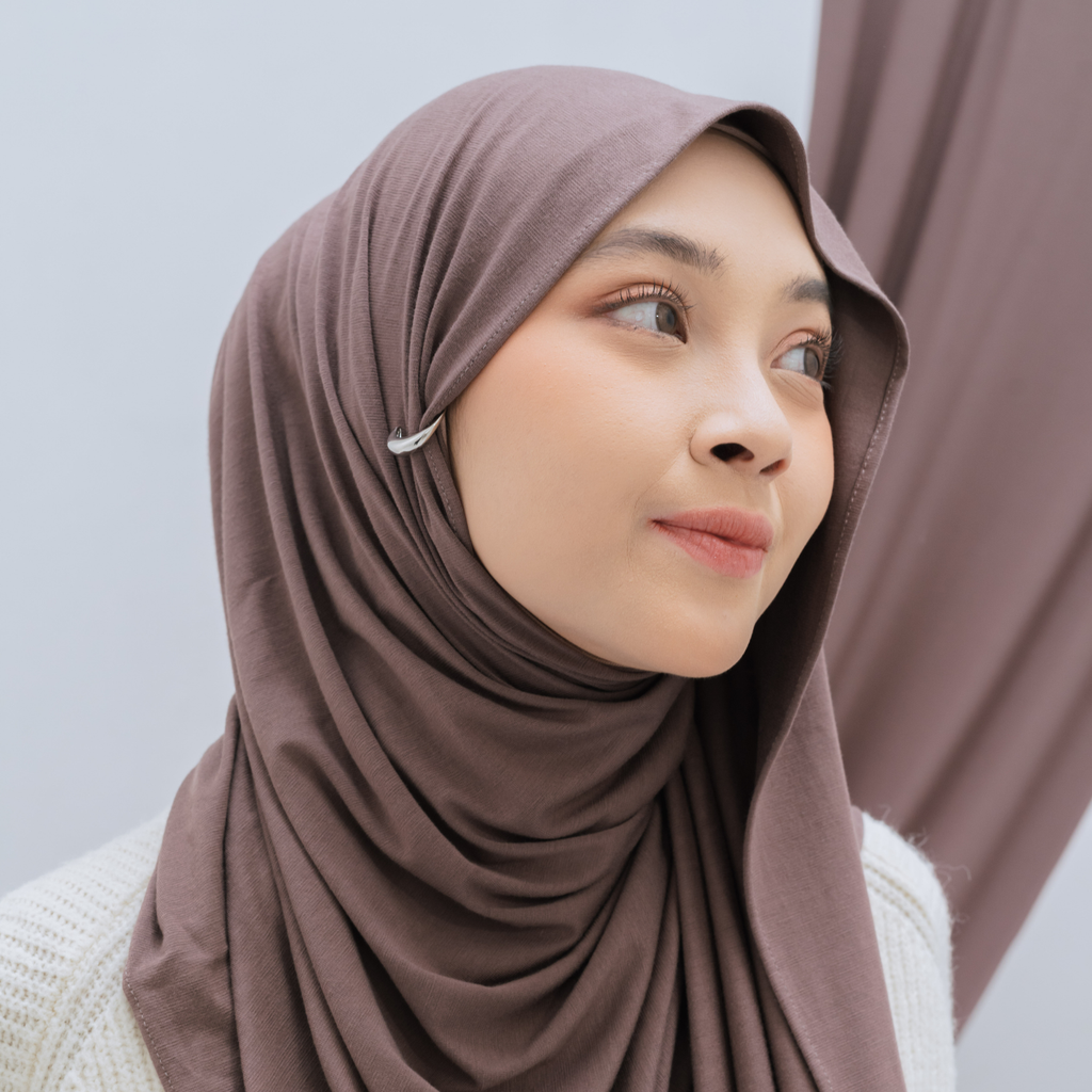 Saafiya Shawl Pashmina Airflow Rayon Coffee