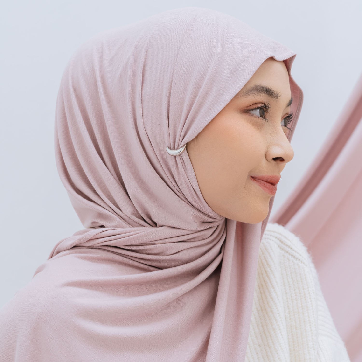 Saafiya Shawl Pashmina Airflow Rayon Blush