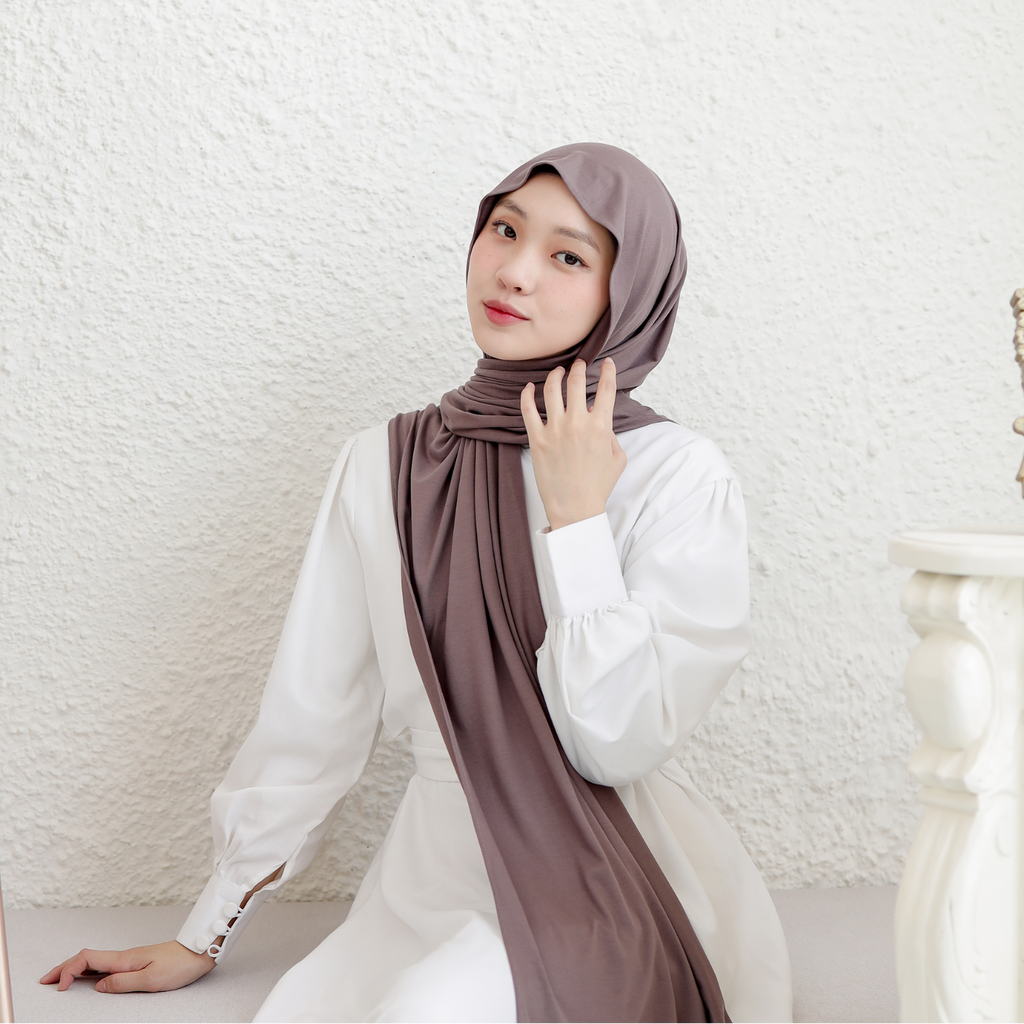 Sawda Pashmina Inner Rayon Coffee