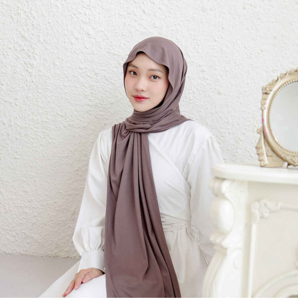 Sawda Pashmina Inner Rayon Coffee