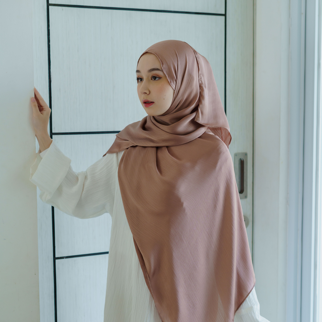 Nafta Pashmina Silk Premium Brandy Rose