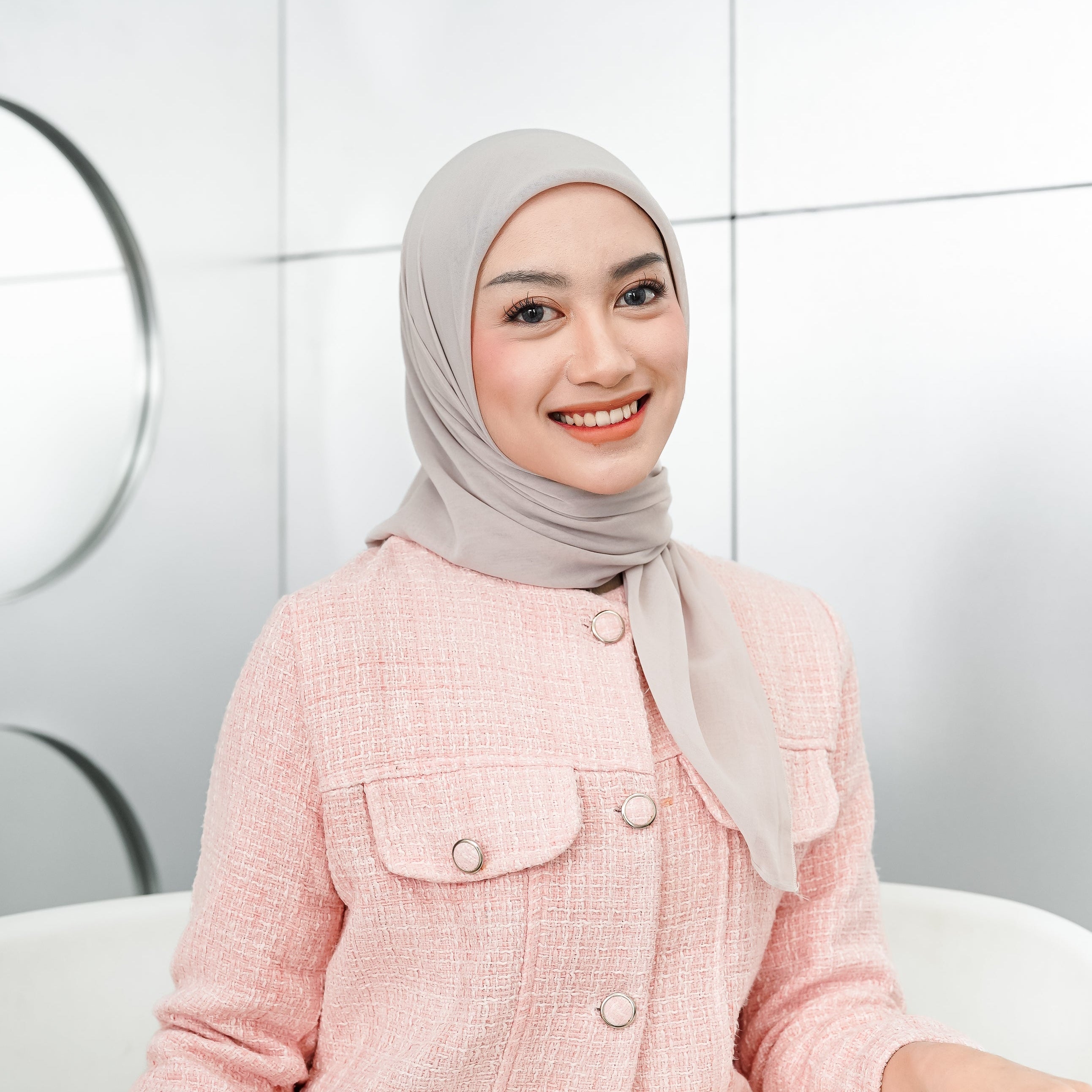Mina Hijab Segiempat Paris Japan Biscuit