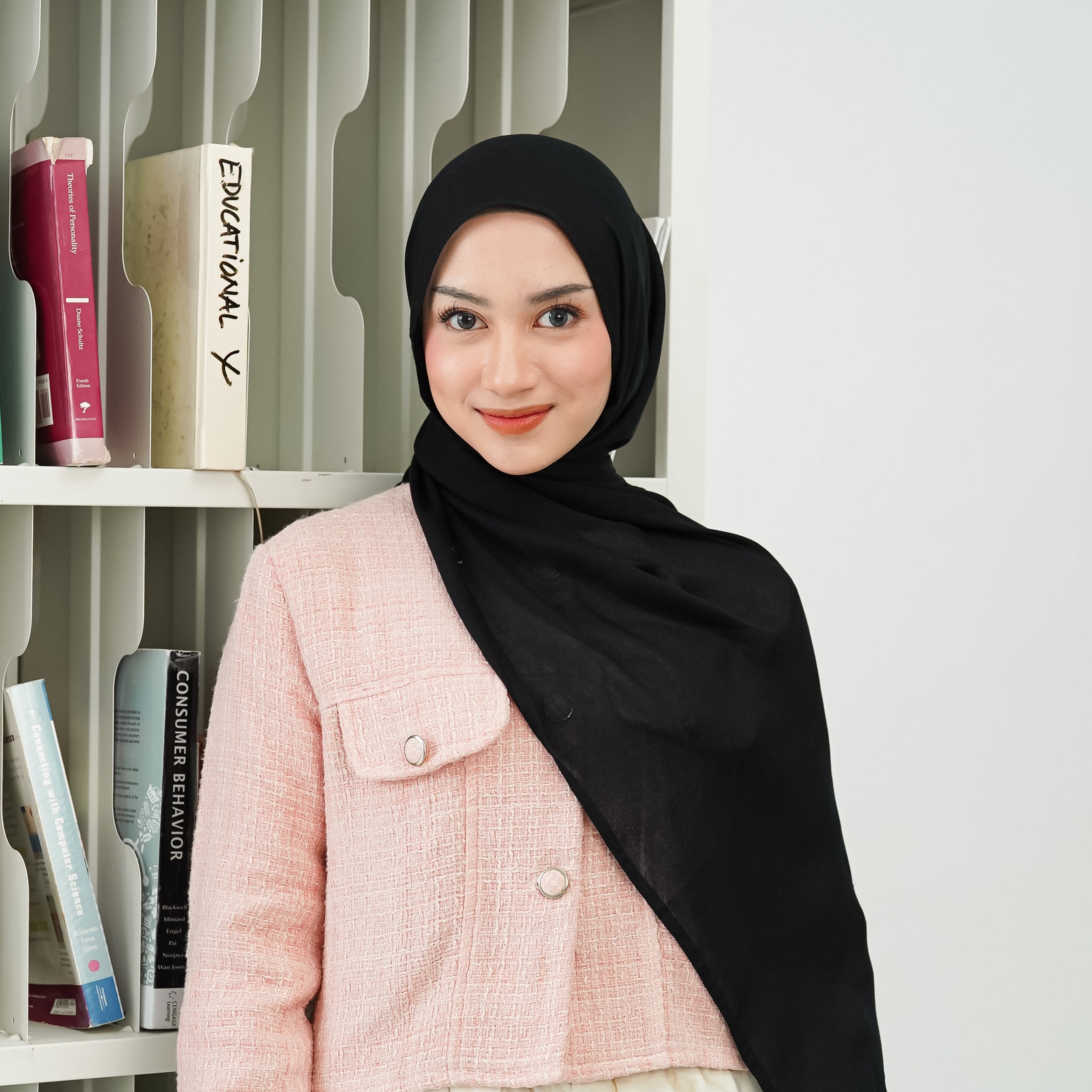 Husna Pashmina Viscose Modal Black