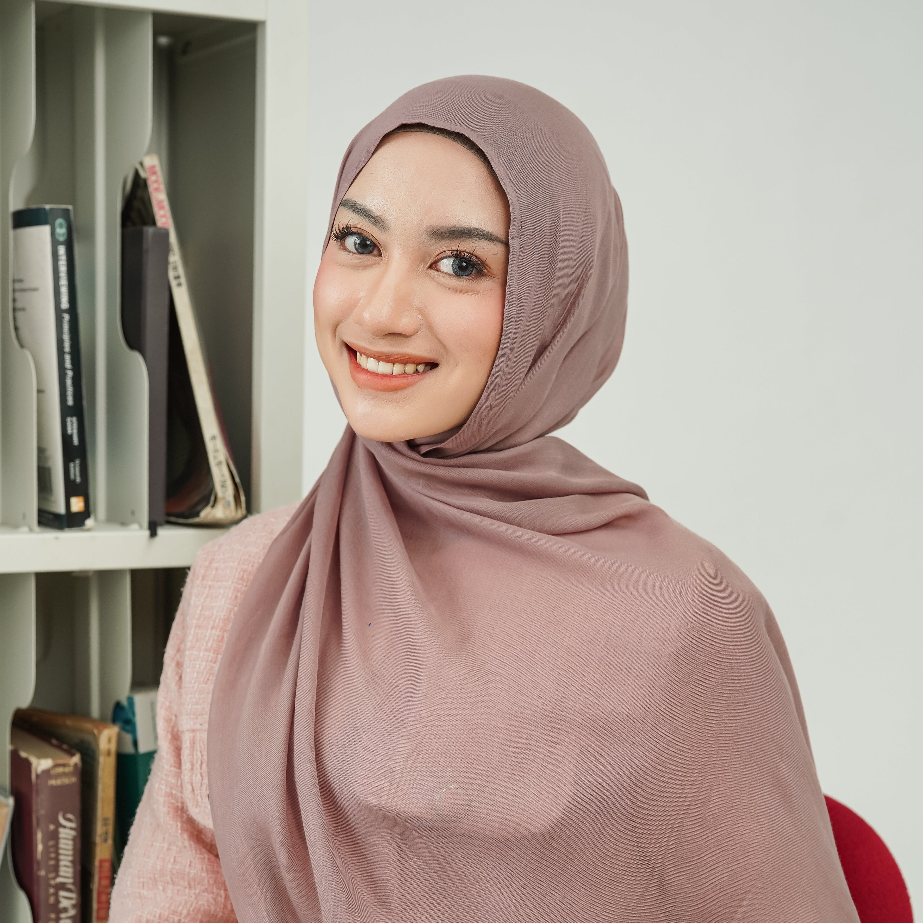 Husna Pashmina Viscose Modal Choco Mauve