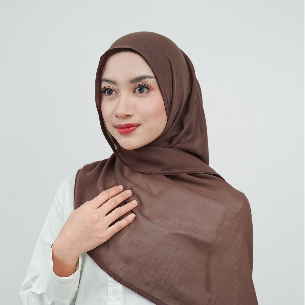 Aliza Pashmina Arabian Voile Walnut