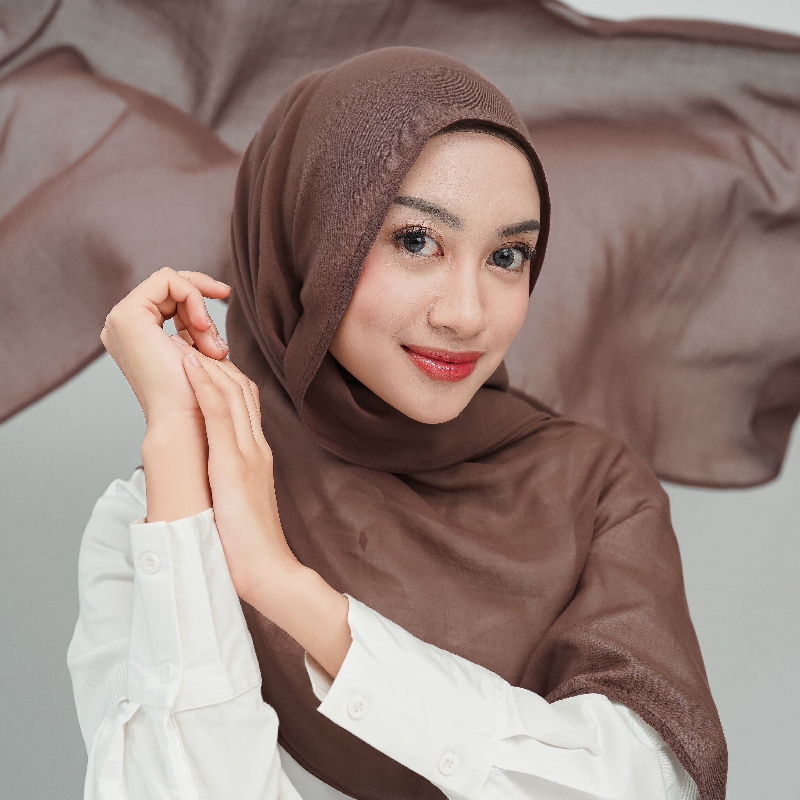 Aliza Pashmina Arabian Voile Walnut