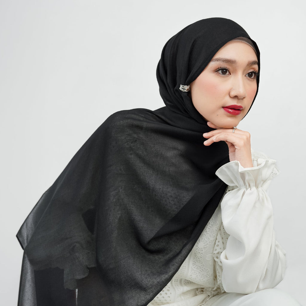 Aliza Pashmina Arabian Voile Black