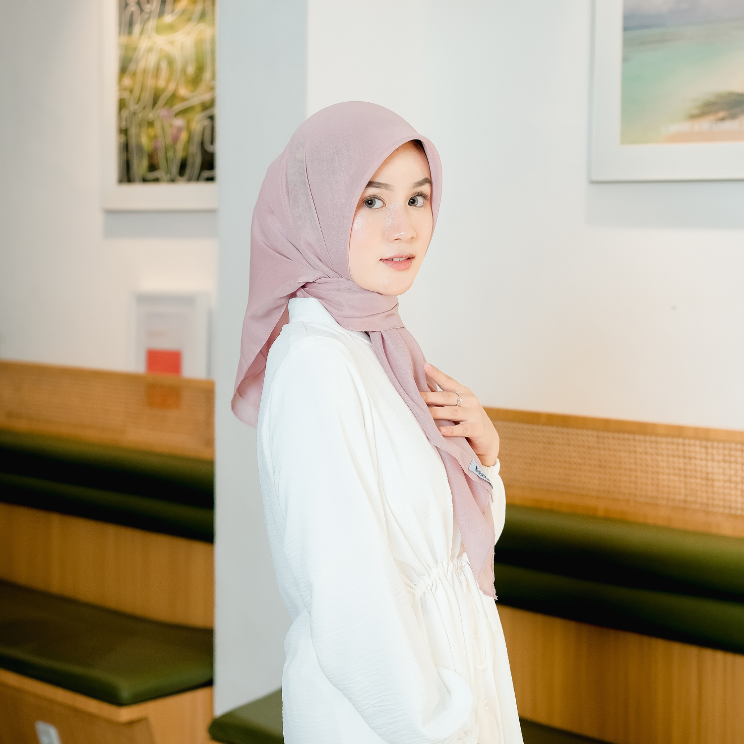 Sahla Hijab Segiempat Paris Nude