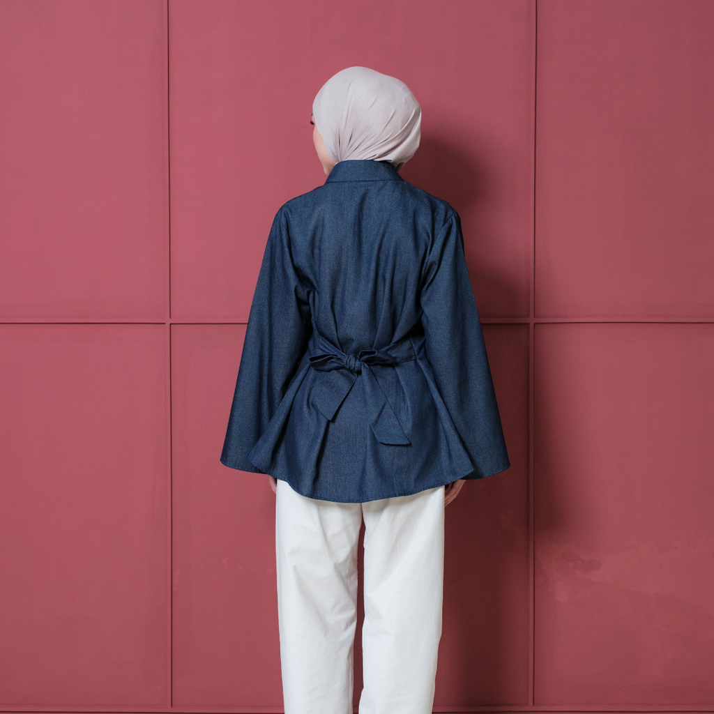 Katrina Cheongsam Shirt Denim