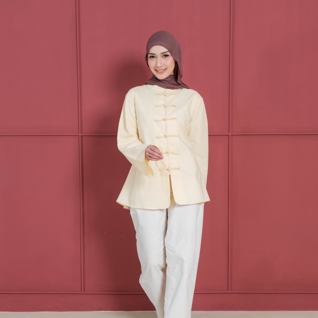 Katrina Cheongsam Shirt Butter